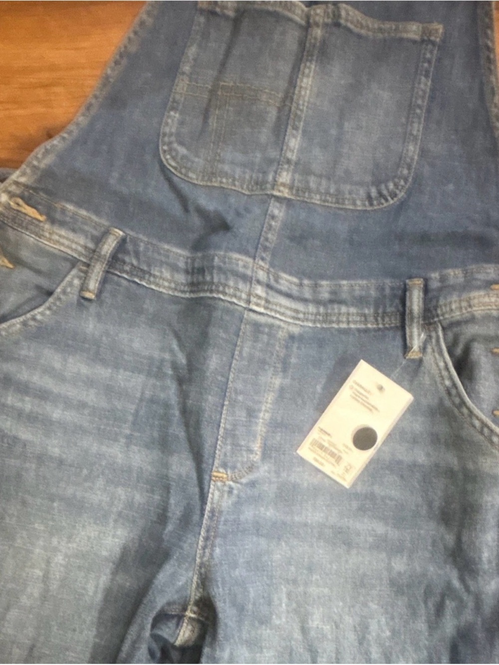 Sonoma Women's Blue Denim Overall Jumpsuit Adjustable Straps Pockets M - Picture 4 of 10